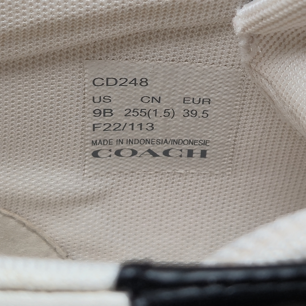 Disney X Coach Clip High Top Sneaker With Cruella Motif US Size 9B (KB) - Picture 14 of 14